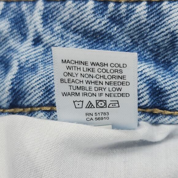 Maurices M. Jeans Skirt Womens 10 Blue High Rise Pencil Front Slit Stretch Denim - Picture 6 of 10